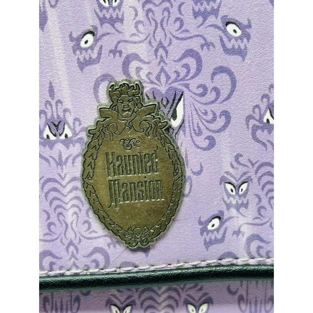 Loungefly Disney Parks The Haunted Mansion Wallpaper Eyes Crossbody Bag 2022 EUC - Picture 3 of 7